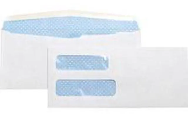 Alt view image 10 of 17 - Business Source Double Window Envelope No. 10 4-1/8"x9-1/2" 500/BX White 36694