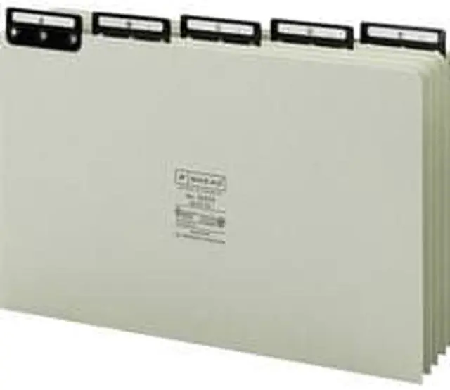 Alt view image 11 of 11 - Smead Pressbrd File Guides A-Z 1/5 Metal Tab Legal GY/GN 52576