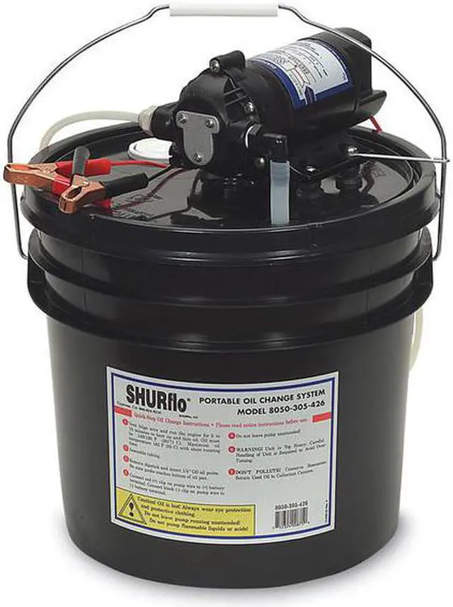 Alt view image 6 of 7 - SHURFLO OIL CHANGE PUMP WITH 3 GALLON BUCKET 8050-305-426