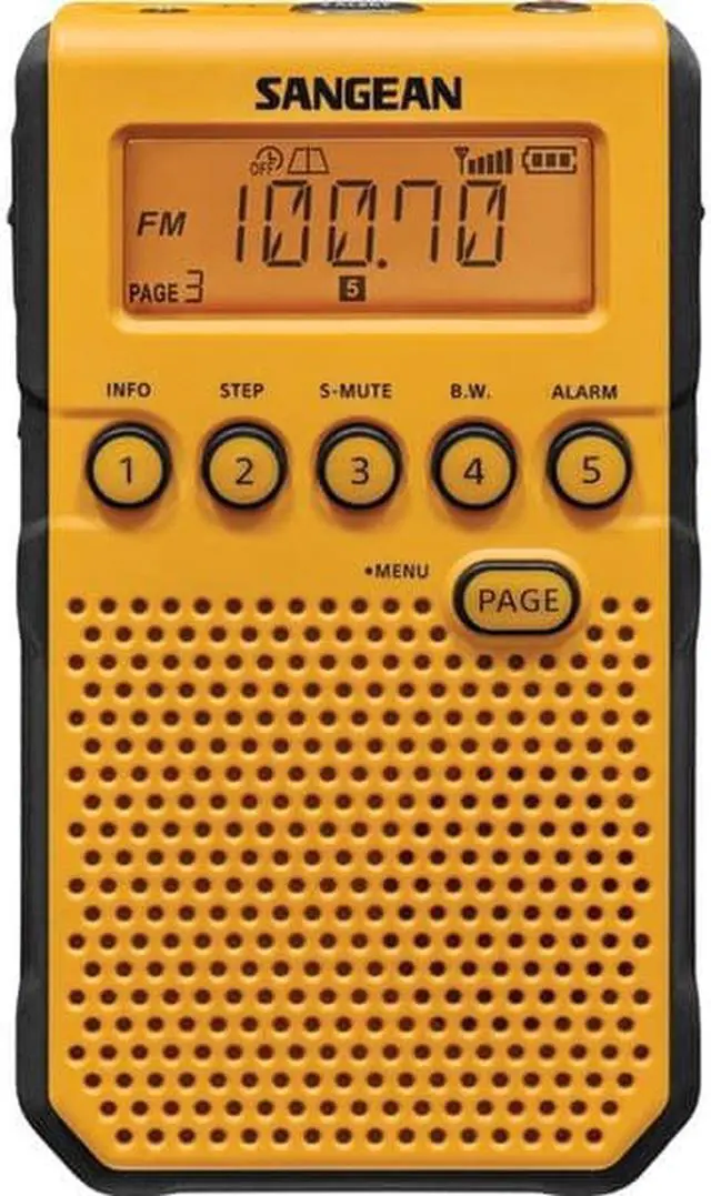 Alt view image 13 of 14 - Sangean - DT-800YL - Sangean DT-800YL Weather & Alert Radio - with Weather Disaster, Child Abduction Emergency (Amber