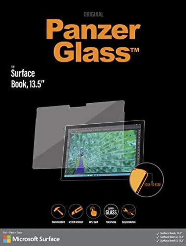 Alt view image 4 of 5 - PanzerGlass Screen Protector Crystal Clear - For 13.5" LCD Tablet PC - Shock Resistant, Scratch Resistant, Fingerprint Resistant, Impact Resistant - Tempered Glass