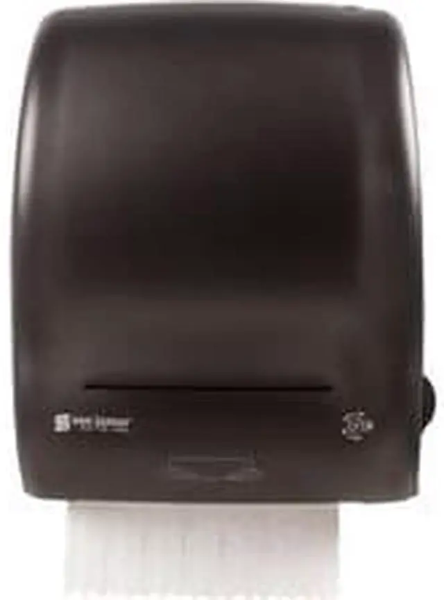 Alt view image 4 of 5 - San Jamar Simplicity Mechanical Roll Towel Dispenser 15.25" x 13" x 10.25" Black