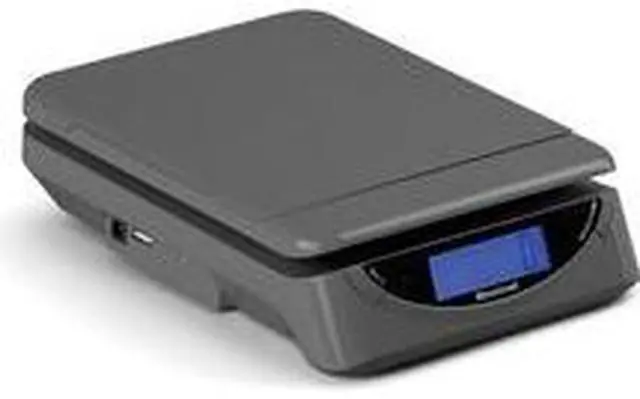 Alt view image 14 of 15 - Brecknell 25lb Electronic Postal Shipping Scale 8 x 6 Platform Gray PS25