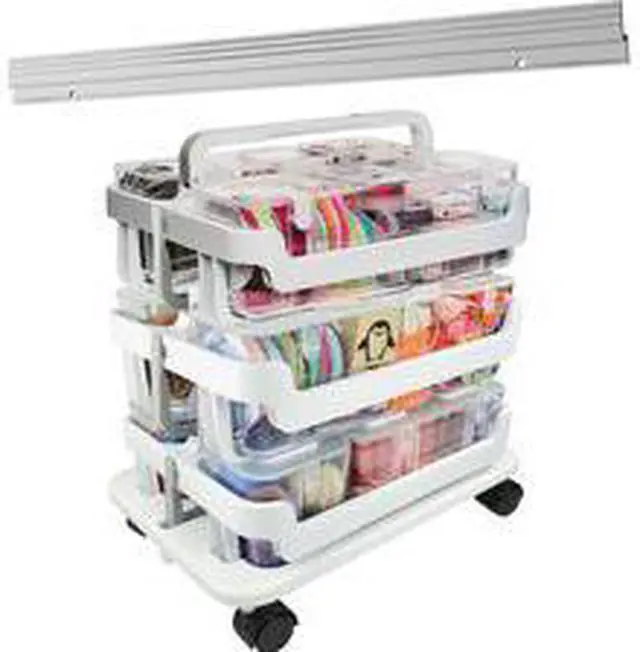 Alt view image 7 of 12 - Deflecto Caddy Organizer System Stackable 16"W x 11"L x 22-1/4"H AST 329003BB