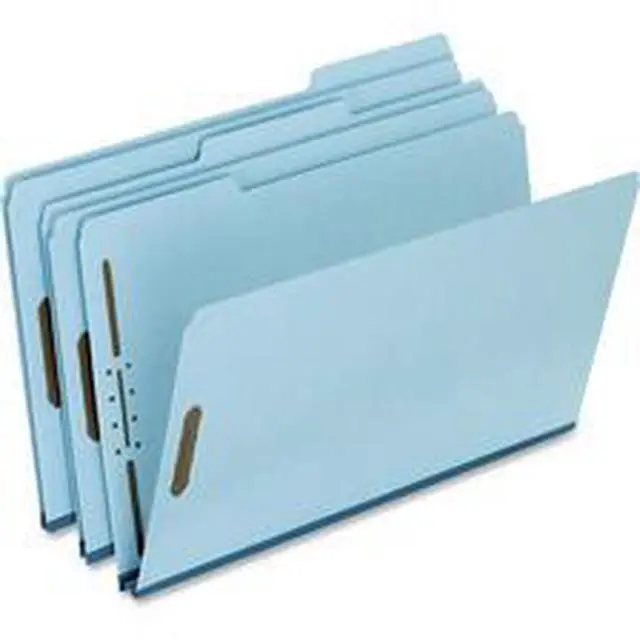 Alt view image 10 of 20 - Esselte Pendaflex - FP313 - Pressboard Folders, 2 Fasteners, 1 Expansion, 1/3 Tab, Legal, Blue, 25/Box
