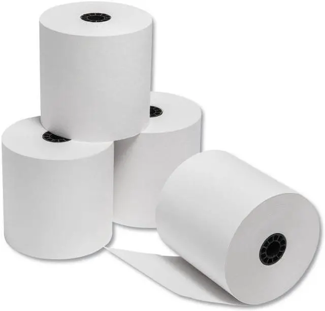 Alt view image 10 of 11 - Iconex Impact Bond Paper Rolls 0.45" Core 3" x 165 ft White 50/Carton 90742239