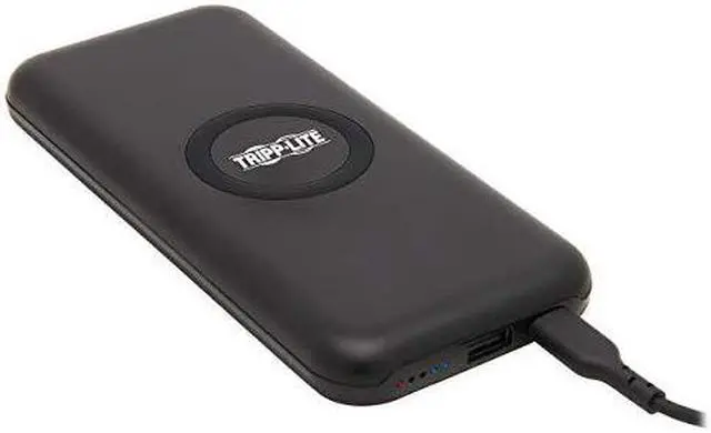 Alt view image 9 of 11 - Tripp Lite UPB-10K0-1U1CQ Power Bank - For USB Device, Smartphone, iPhone, Mobile Device - Lithium Ion (Li-Ion) - 10000 mAh - 3 A - 5 V DC Output - 5 V DC, 9 V DC Input - 2 x - Black