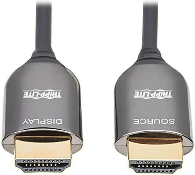Alt view image 2 of 11 - Tripp Lite P568F-10M-8K6 HDMI Fiber Active Optical Cable, M-M, Black, 10 m (33 ft.)