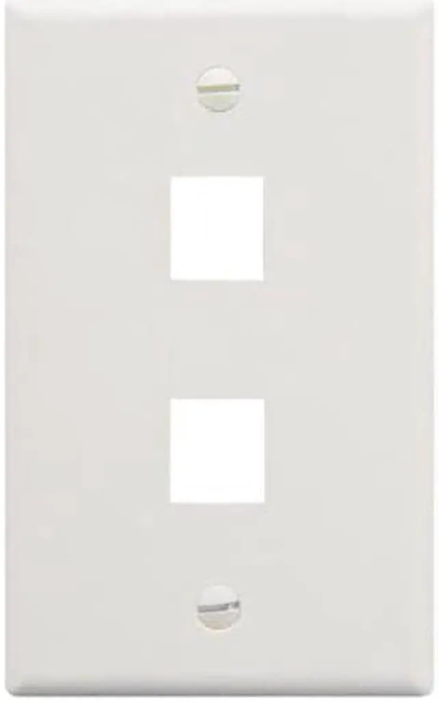 Alt view image 4 of 4 - ICC FACE-2-WH IC107F02WH - 2PORT FACE WHITE