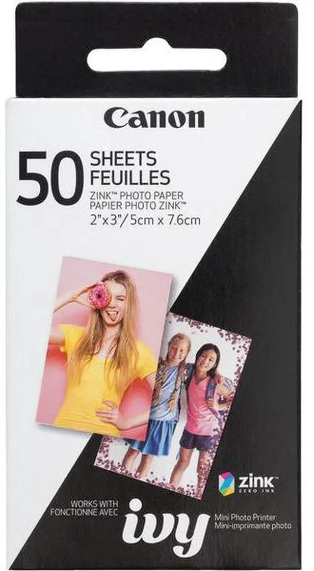Alt view image 15 of 20 - Canon ZINK Photo Paper for Ivy Mobile Printer - 50 Sheet Pack