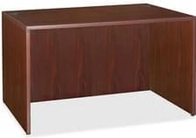 Alt view image 6 of 18 - Lorell Rectangular Desk Shell 47"x29-1/2"x29-1/2" Mahogany 69902