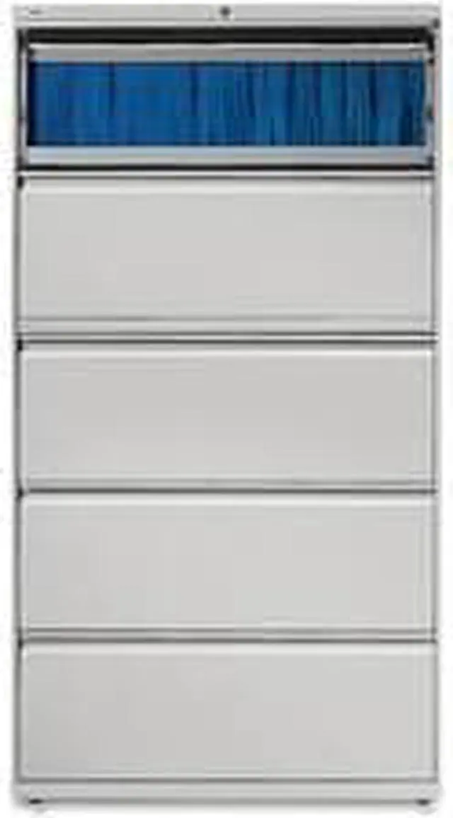 Alt view image 6 of 6 - Lorell Lateral File - 36" x 18.6" x 67.7" - 5 x Drawer(s) for File - Legal, Letter, A4 - Lateral - Rust Proof, Leveling