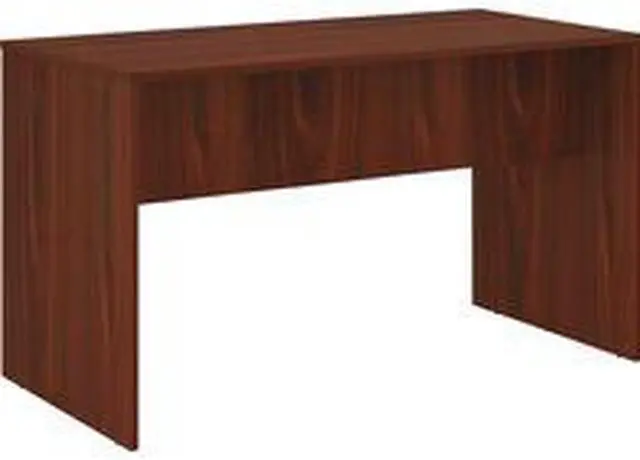 Alt view image 2 of 2 - Lorell Table/Desk, Standing-Height, 72"X36"X41-1/3", Mahogany (LLR69661)