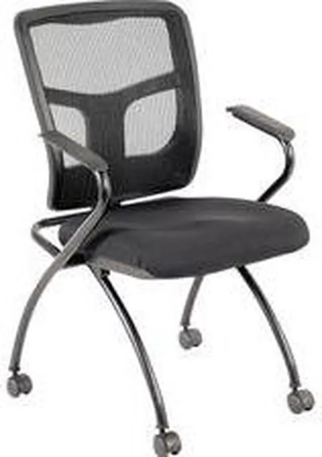 Alt view image 9 of 10 - Lorell Guest Chair 24-2/5"Wx24"Dx37"H 2/CT Black 84374
