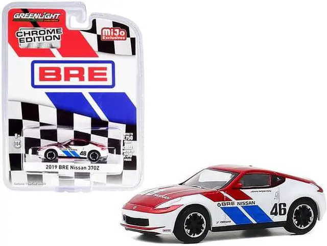 Alt view image 4 of 6 - 2019 Nissan 370Z #46 John Morton Chrome Red and White "BRE" "Chrome Edition" Limited Edition to 2750 pieces 1/64 Diecast Model Car by Greenlight