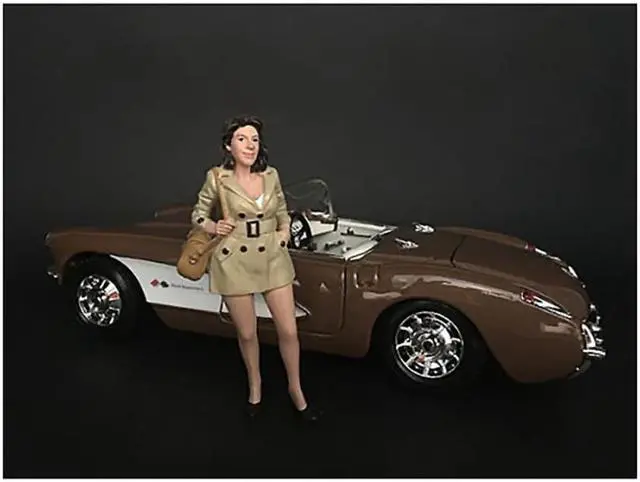 Alt view image 3 of 7 - American Diorama 38195 Collectible Miniature Car Beige