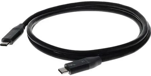 Alt view image 6 of 9 - AddOn 1.2m 4.0ft USB C 3.1 Male to Male Thunderbolt-compatible Sync and Charge Black Cable