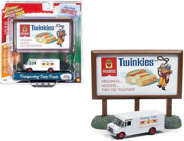 Alt view image 5 of 10 - GMC Step Van White with "Hostess" Country Billboard "Johnny Lightning 50th Anniv." 1/64 Diecast Model Johnny Lightning