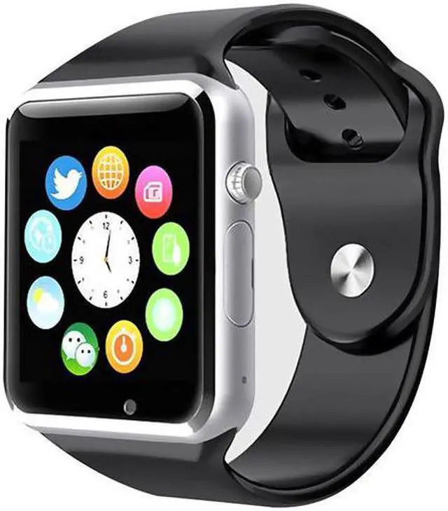 Alt view image 6 of 6 - Style Asia Touch Screen Bluetooth Enabled Smart Watch - Black Matte Finish