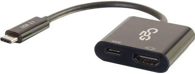 Alt view image 6 of 10 - C2g Usb C To Hdmi Adapter With Power Delivery - Usb Type C To Hdmi Black