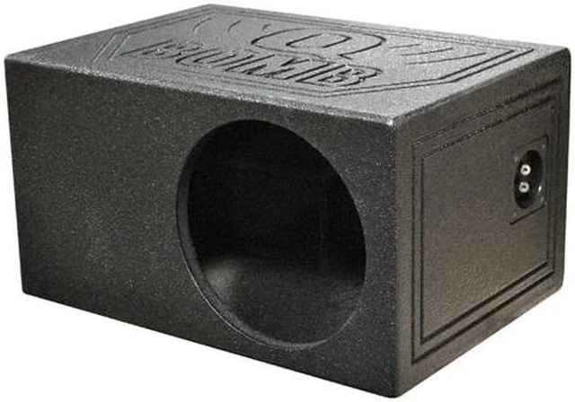 Alt view image 7 of 20 - QPower QBOMB10VL Single 10" Vented Ported Car Subwoofer Sub Box Enclosure QBOMB