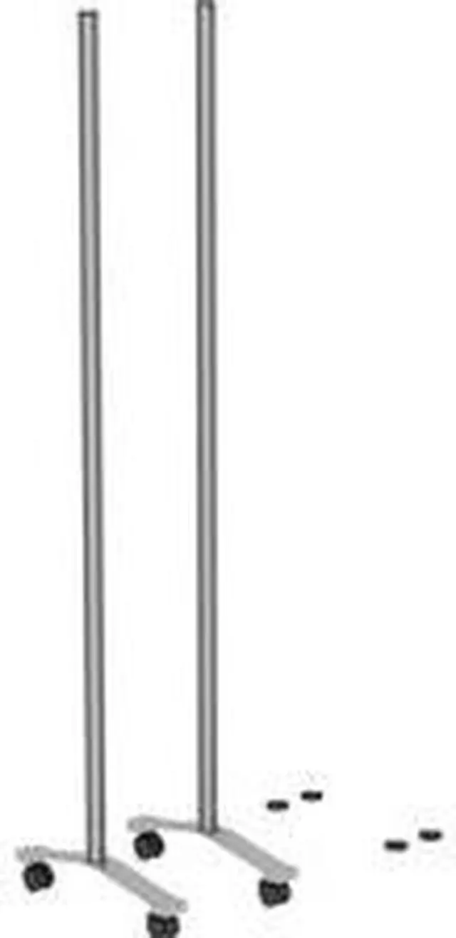 Alt view image 16 of 17 - Lorell Legs, F/Panel Dividers, W/Casters, 18-3/4"X2"X71", Sr (LLR90271)