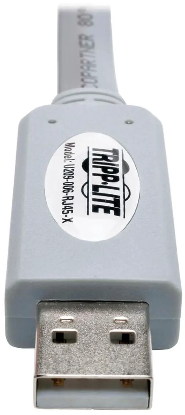 Alt view image 19 of 20 - Tripp Lite USB to RJ45 Cisco Serial Rollover Cable, USB Type-A to RJ45 M/M, 6 ft.