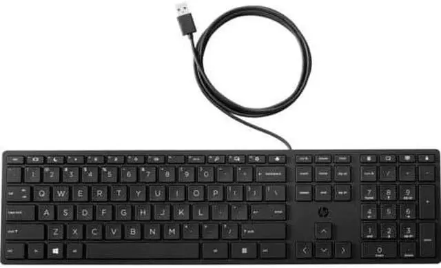 Alt view image 3 of 3 - HP Wired Desktop 320K Keyboard 9SR37AAABA