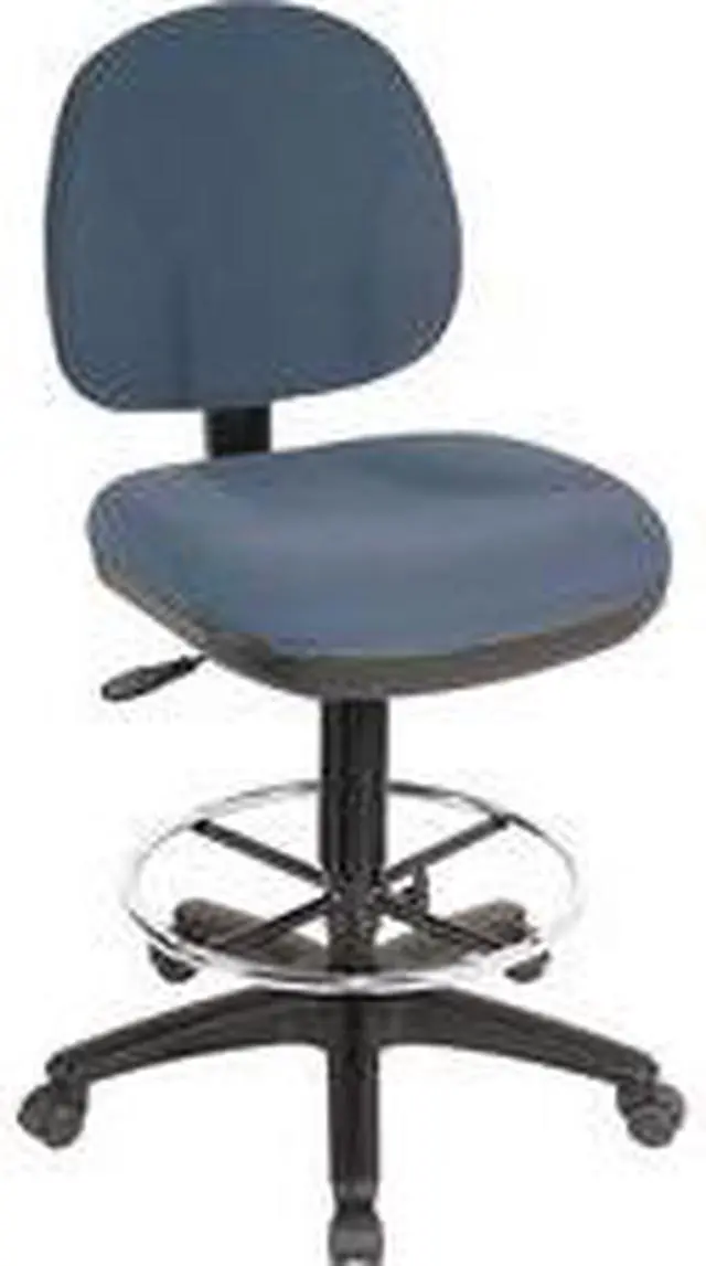 Alt view image 8 of 9 - Lorell Adjustable Multi Task Stool 24"x24"x40-1/2"x50-1/2" Blue 80010