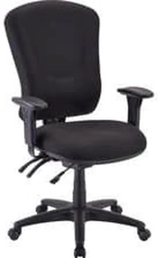 Alt view image 10 of 10 - Lorell Managerial Task Chair 26-3/4"x26"x48-1/4"-51" Black 66153