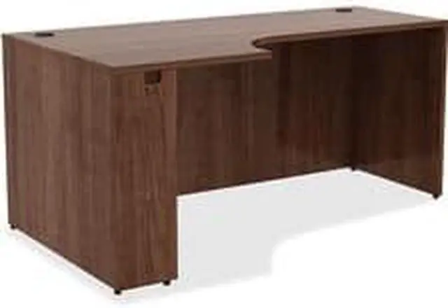 Alt view image 5 of 5 - Lorell Left Corner Credenza 66"x36"x29-1/2" Walnut 34394