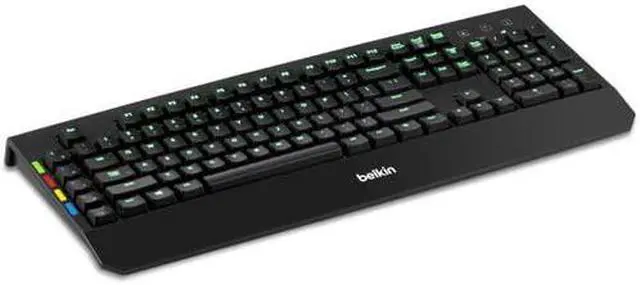 Alt view image 8 of 11 - Belkin KVM Remote Control With Integrated Keyboard F1DN008KBD