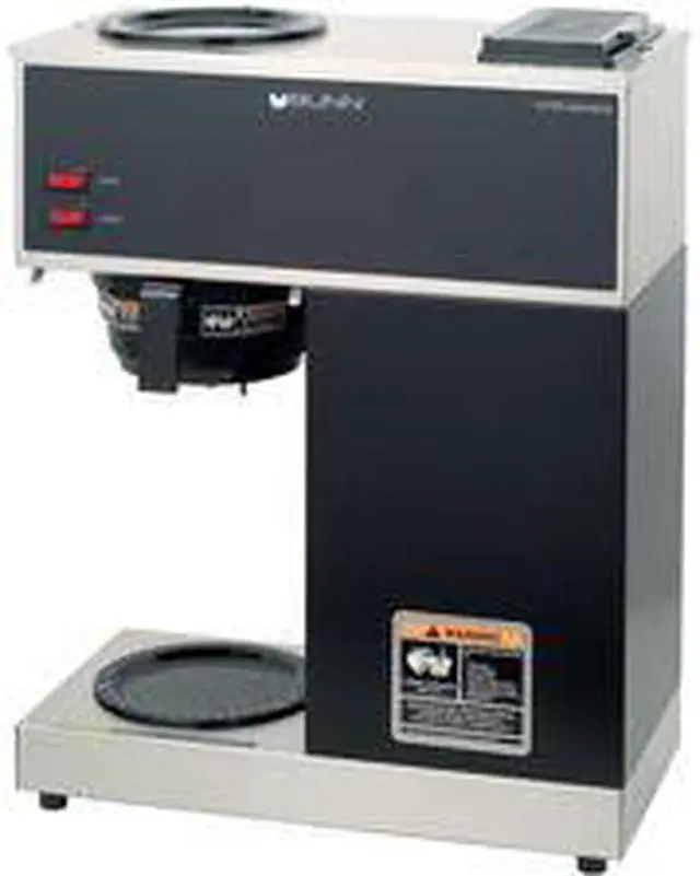 Alt view image 2 of 2 - BUNN 33200.0000 Pour-O-Matic VPR Two Burner Pourover Coffee Brewer - 12-Cup - Stainless Steel , Black