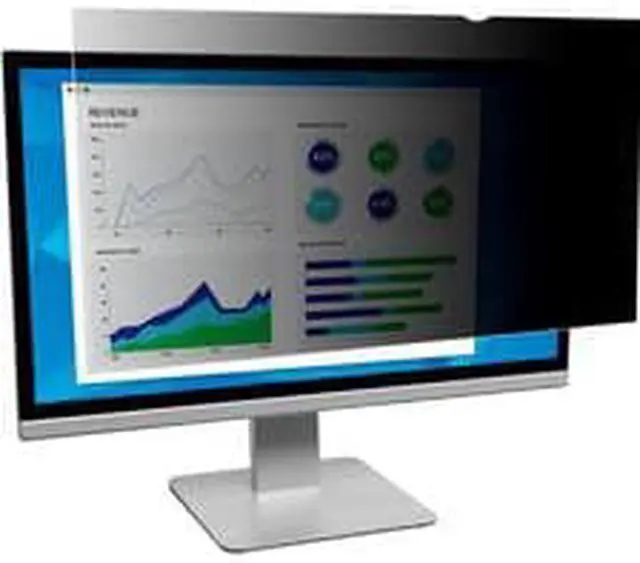 Alt view image 10 of 20 - 3M Blackout Frameless Privacy Filter for 22" Widescreen LCD Monitor 16:10