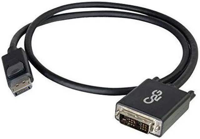 Alt view image 16 of 18 - C2G 6ft DisplayPort to DVI Adapter Cable - M/M - DisplayPort/DVI-D for Notebook, Monitor, Desktop Computer, Video Device - 6 ft - 1 x DisplayPort Male Digital Audio/Video - 1 x DVI-D (Single-Link) ...