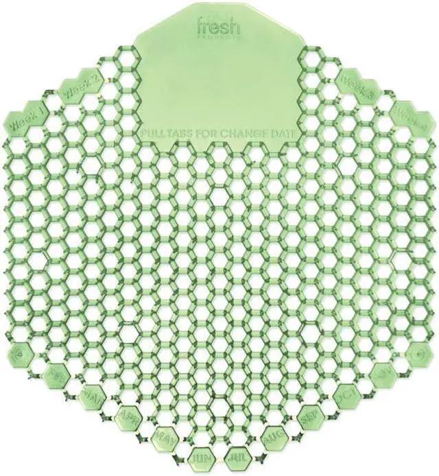 Alt view image 4 of 5 - Fresh Products 3WDS60CBLCT Wave 3D Urinal Deodorizer Screen, Yellow - Citrus