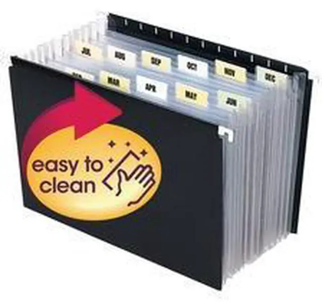 Alt view image 10 of 17 - Smead Hanging Expanding File Portable Ltr 11-7/8"x9-1/4" BK 65125