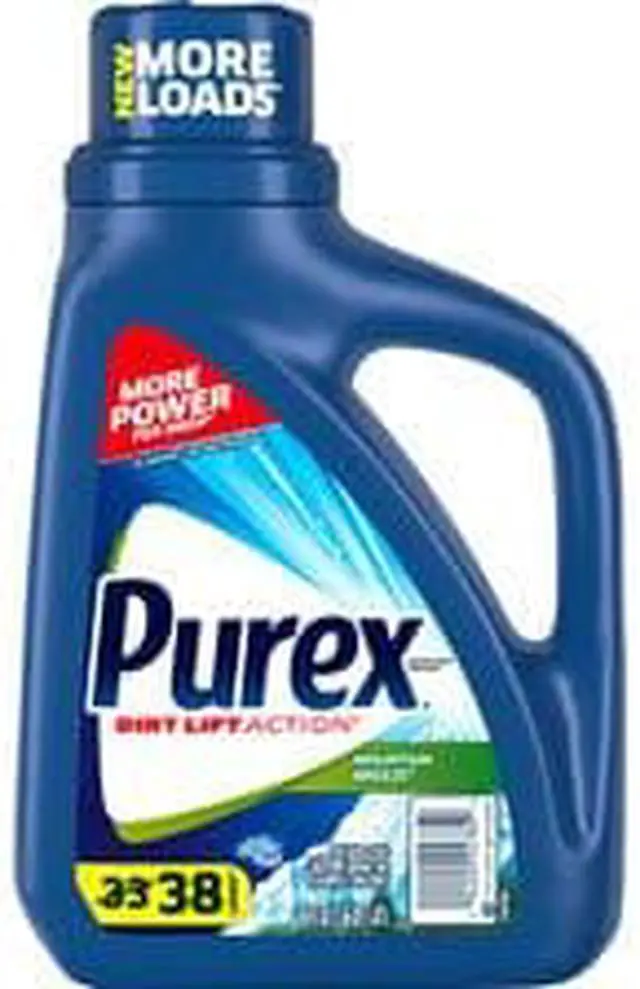 Alt view image 5 of 7 - Purex 04784 Ultra Concentrated Laundry Detergent, 50 oz, Clear, Mountain Breeze, Liquid