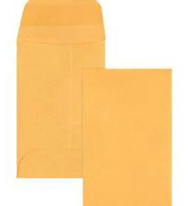 Alt view image 14 of 20 - Business Source Coin Envelopes No.1 24lb. 500/BX 2-1/4"x3-1/2" Kraft 04440