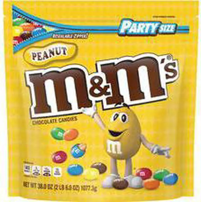 Alt view image 12 of 18 - Milk Chocolate Candies, Milk Chocolate and Peanuts, 38 oz Bag 55116