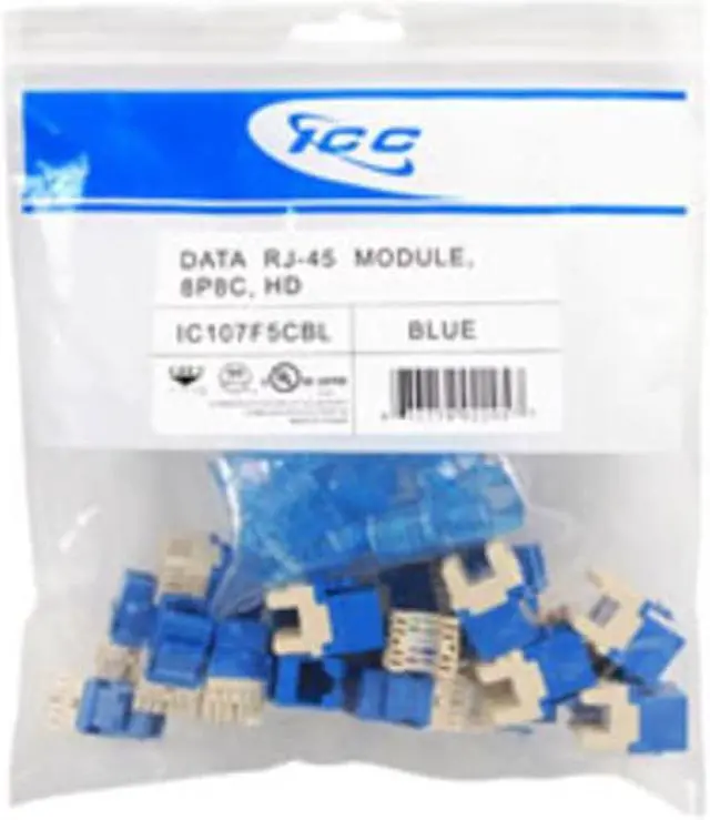 Alt view image 2 of 2 - ICC Cat 5e 3/4 in. Nonmetallic Module Jack