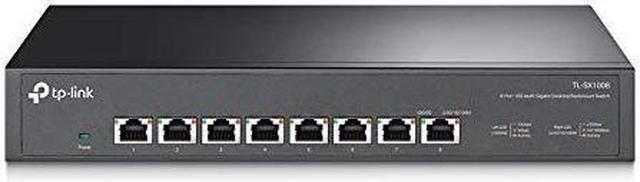 Alt view image 7 of 12 - TP-Link TL-SX1008 | 8 Port 10G/Multi-Gig Unmanaged Ethernet Switch | Desktop/Rackmount | Plug & Play | Sturdy Metal Casing | Limited Lifetime Protection | Speed Auto-Negotiation