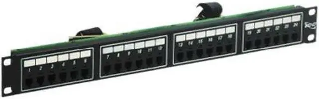 Alt view image 4 of 4 - ICC ICMPP024T4 PATCH PANEL TELCO 6P4C, 24 PORT 1RMS