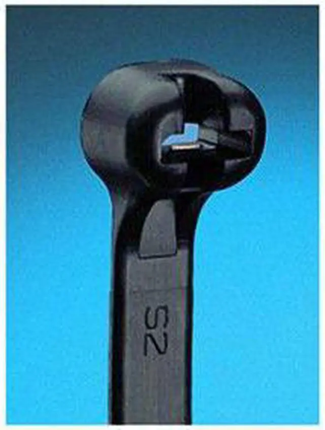 Alt view image 6 of 10 - PANDUIT BT4S-C0 Cable Tie, 15-1/2 in L, 4-1/4 in Max Bundle Dia., Black, Nylon
