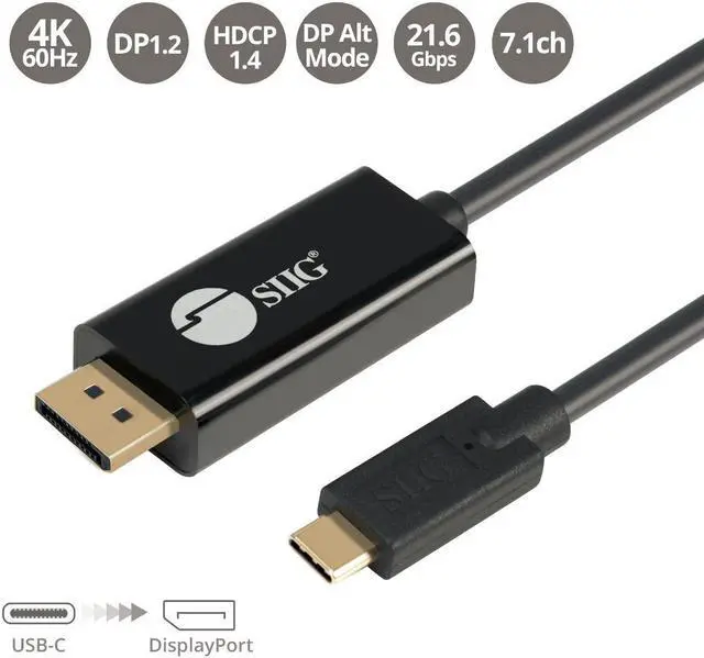 Alt view image 3 of 5 - USB-C to DisplayPort Active Cable - 2M, 4K60Hz, HDR