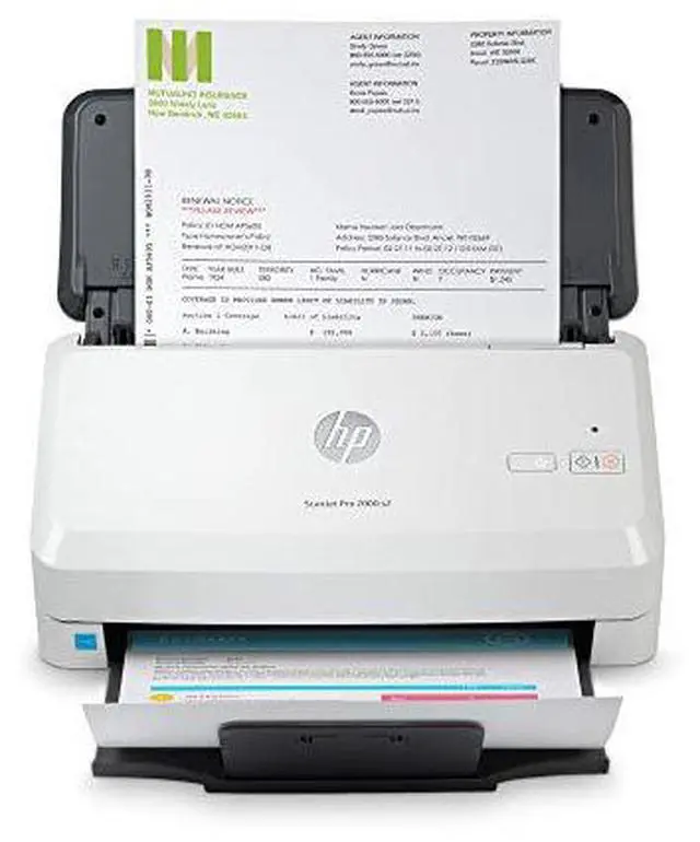 Alt view image 9 of 20 - HP ScanJet Pro 2000 s2 Sheetfed Scanner 600 dpi Optical 6FW06ABGJ