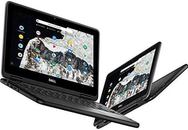 Alt view image 12 of 20 - Dell Chromebook 11 3000 3100 11.6" Rugged Chromebook - HD - 1366 x 768 - Intel Celeron N4020 Dual-core (2 Core) - 4 GB RAM - 16 GB Flash Memory - Chrome OS - English (US) Keyboard - 14 Hour Batte