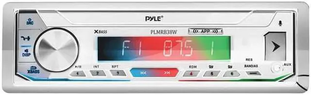 Alt view image 8 of 11 - Pyle PLMRB39W Bluetooth Wireless In Dash Stereo Radio Single DIN Receiver, White
