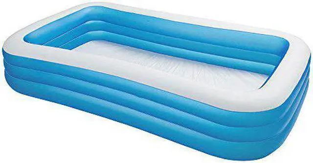 Alt view image 10 of 12 - Intex Swim Center Family Backyard Inflatable Kiddie Swimming Pool, Color Varies