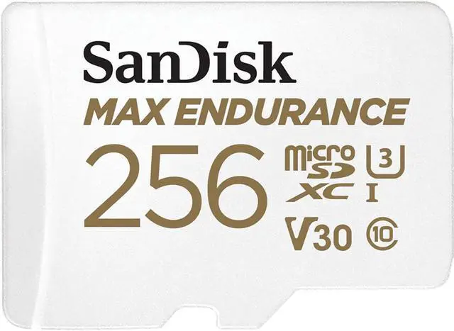 Alt view image 5 of 10 - SanDisk MAX ENDURANCE 256 GB microSD SDSQQVR256GAN6IA